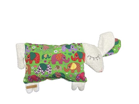 Sch&auml;fchenkissen, gr&uuml;n Elefant