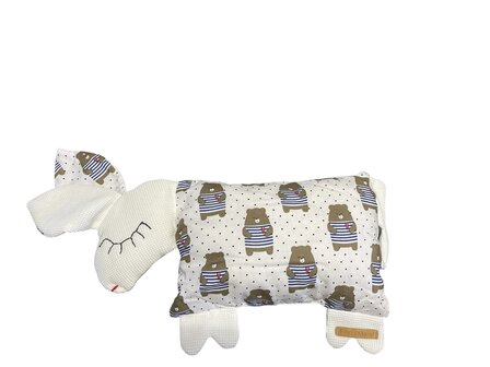Sch&auml;fchenkissen, wei&szlig; B&auml;r