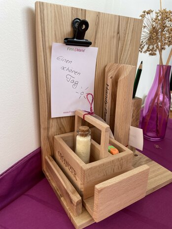Tischorganizer Stiftehalter, Beispielfoto Büroartikel aus Holz