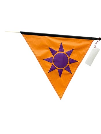 Wimpel Fahne, Orange/ lila