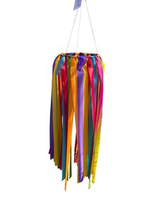 Streifengirlande, Windspiel, Girlande, Gartendeko, Terrassendeko, Party, Dekoration,