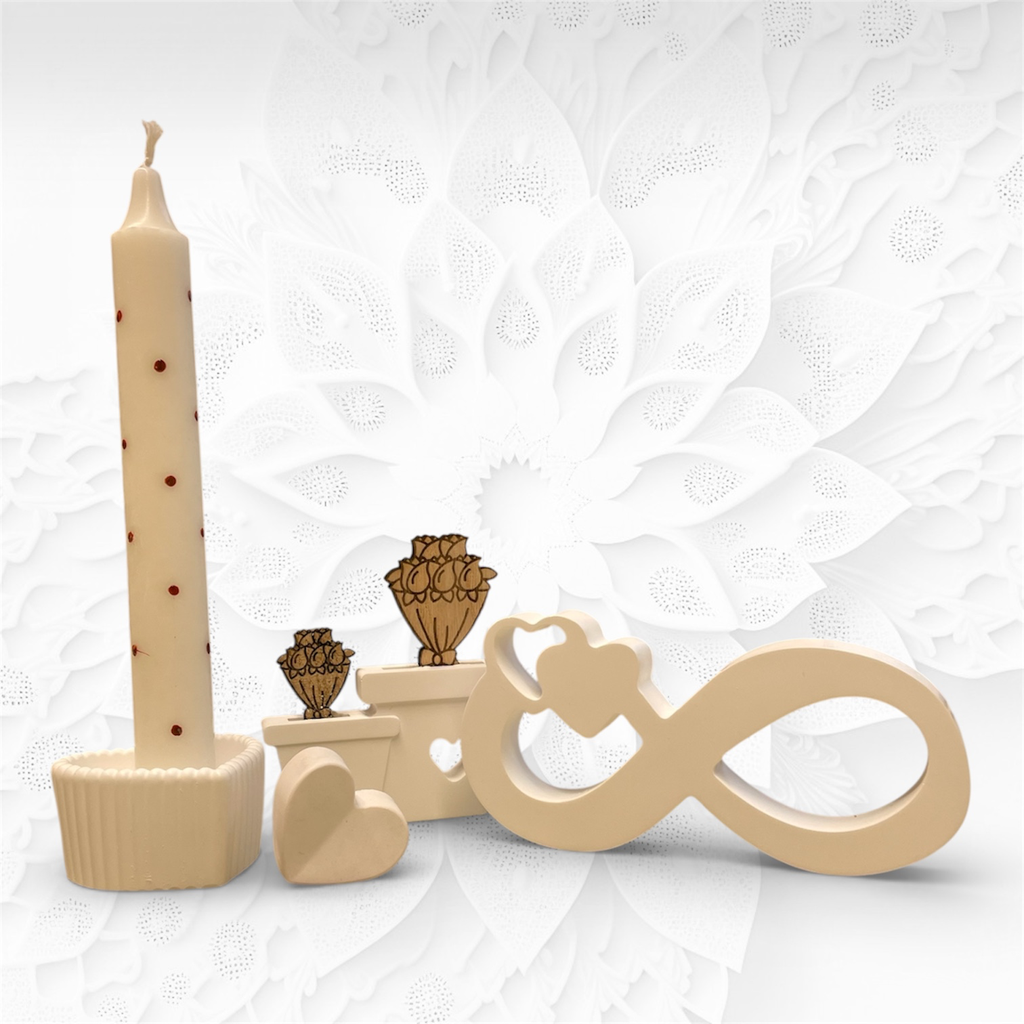 Hochzeit Keramik Geschenk Set (Weiße)